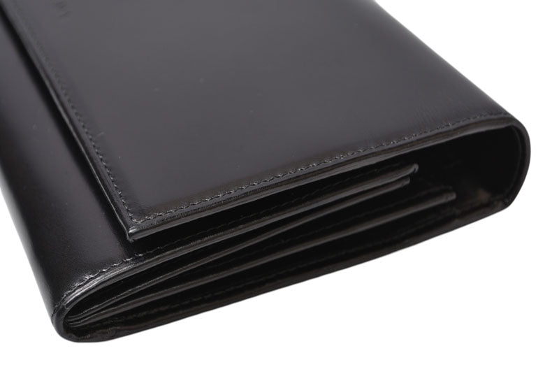 プラダ 美品 財布 PRADA 長財布 1M0608 VITELLO/レザー NERO/ブラック ヴィンテージ【中古】