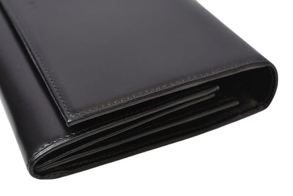 プラダ 美品 財布 PRADA 長財布 1M0608 VITELLO/レザー NERO/ブラック ヴィンテージ【中古】