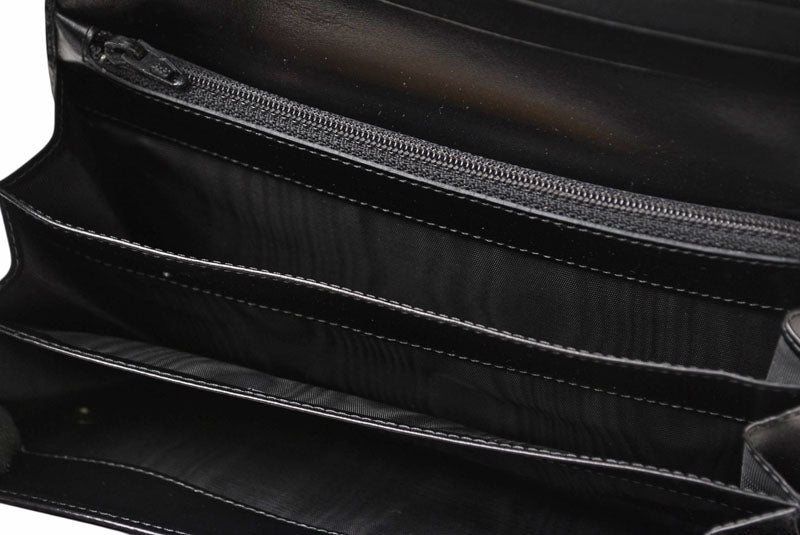 プラダ 美品 財布 PRADA 長財布 1M0608 VITELLO/レザー NERO/ブラック ヴィンテージ【中古】