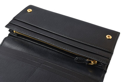プラダ 財布 PRADA 長財布 1MH132 SAFFIANO NERO/ブラック【中古】
