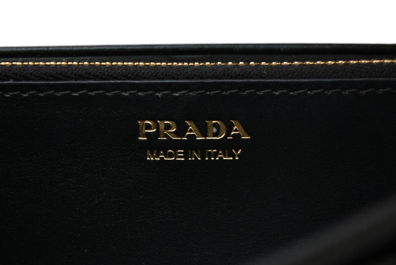 プラダ 財布 PRADA 長財布 1MH132 SAFFIANO NERO/ブラック【中古】