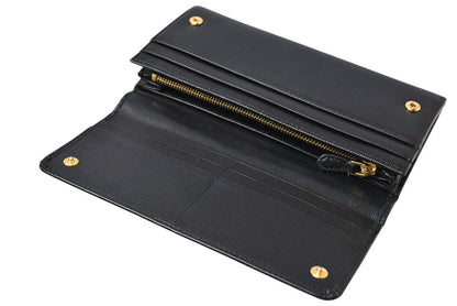 プラダ 財布 PRADA 長財布 1MH132 SAFFIANO NERO/ブラック【中古】