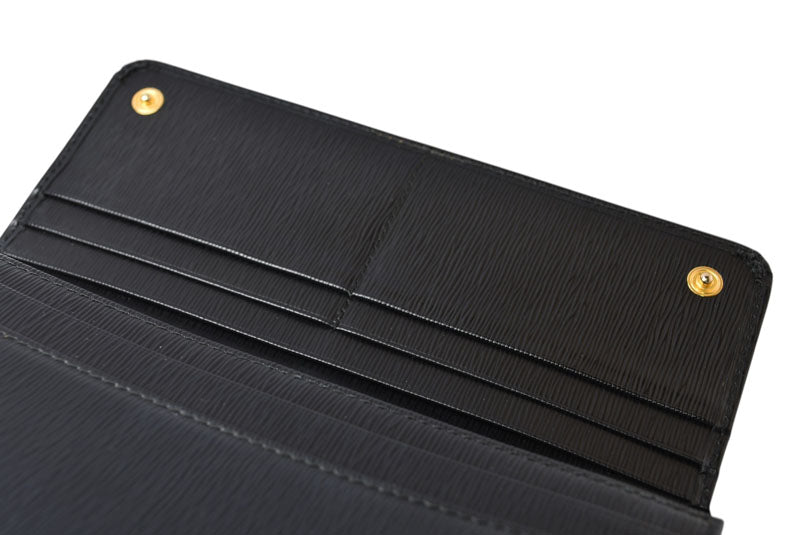 プラダ 財布 PRADA 長財布 1MH132 SAFFIANO NERO/ブラック【中古】