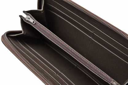プラダ アウトレット 財布 PRADA 長財布/ラウンドファスナー M506 TESSUTO/テスート ダークブラウン【中古】