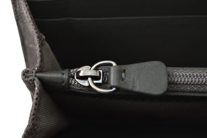ジミーチュウ 財布/L字ファスナー JIMMY CHOO 財布 レザー スタースタッズ チャコールグレー【中古】