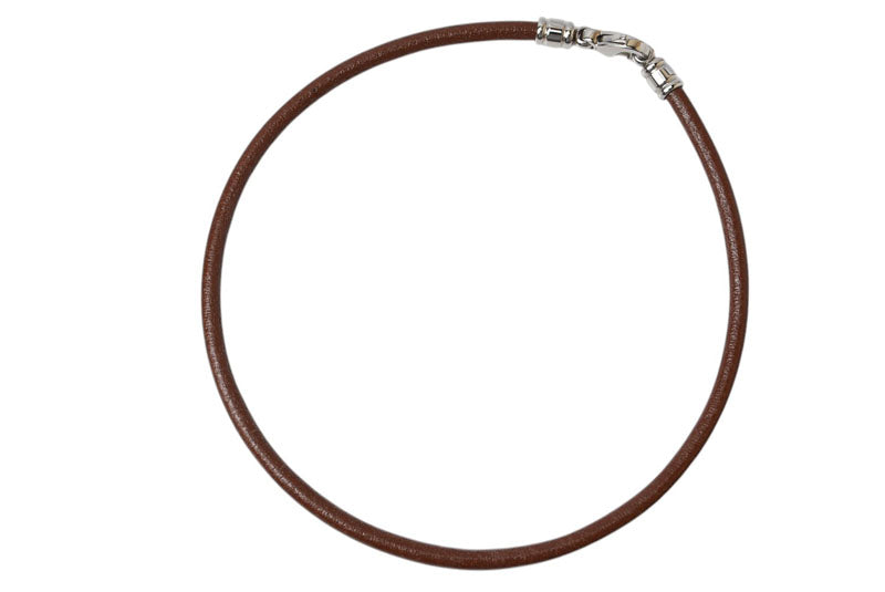 ブルガリ チョーカー/バングル BVLGARI 革ひも/コード ブラウン/シルバー【中古】