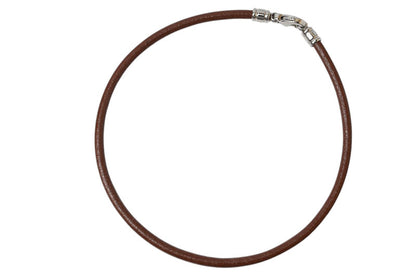 ブルガリ チョーカー/バングル BVLGARI 革ひも/コード ブラウン/シルバー【中古】
