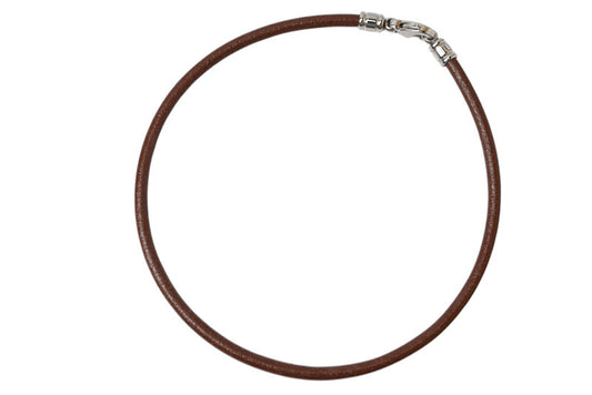 ブルガリ チョーカー/バングル BVLGARI 革ひも/コード ブラウン/シルバー【中古】