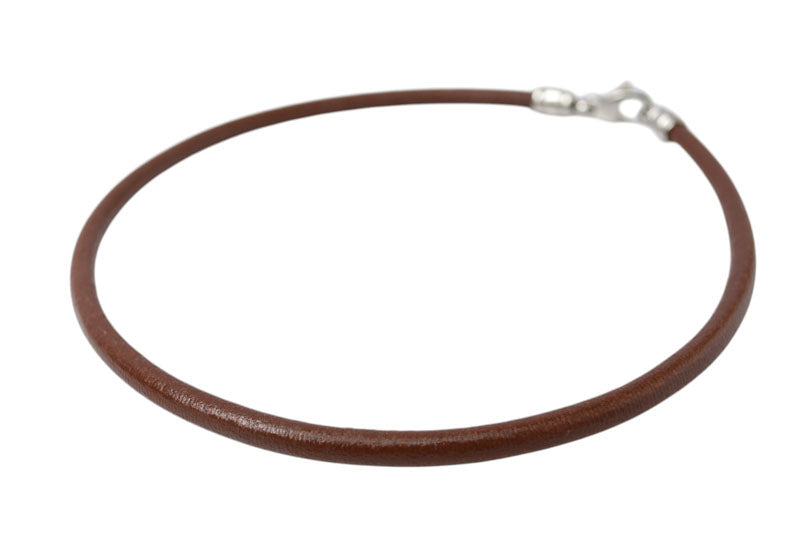 ブルガリ チョーカー/バングル BVLGARI 革ひも/コード ブラウン/シルバー【中古】