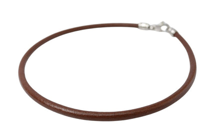 ブルガリ チョーカー/バングル BVLGARI 革ひも/コード ブラウン/シルバー【中古】