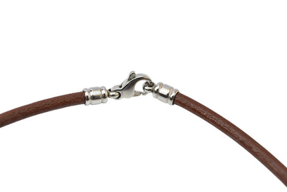 ブルガリ チョーカー/バングル BVLGARI 革ひも/コード ブラウン/シルバー【中古】