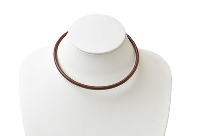 ブルガリ チョーカー/バングル BVLGARI 革ひも/コード ブラウン/シルバー【中古】