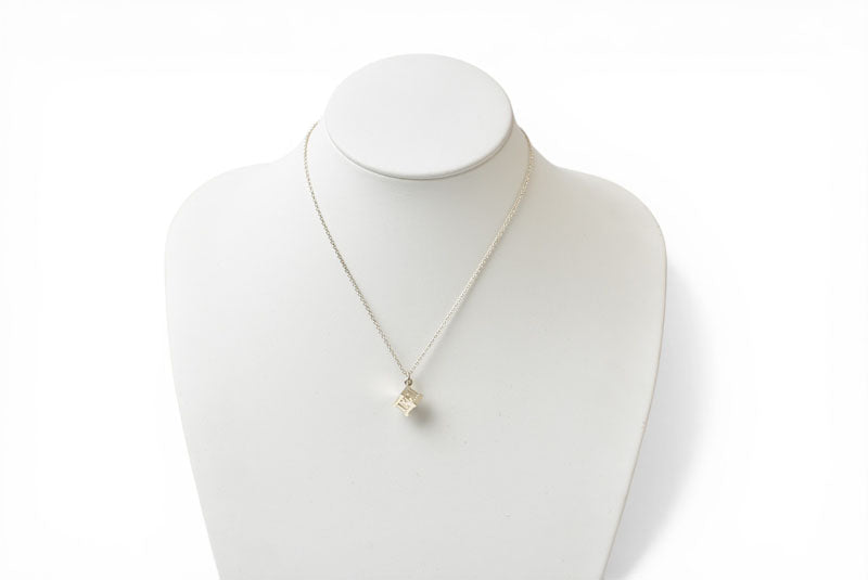 ティファニー ネックレス/ペンダント シルバー TIFFANY&Co. アトラス キューブ 幅0.8cm【中古】