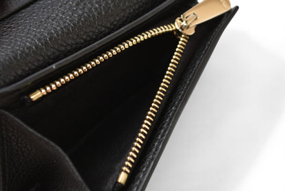サルヴァトーレフェラガモ 財布/ミニ財布 CITY GANCIO シティ ガンチーニ Salvatore Ferragamo ブラック 22D514【中古】