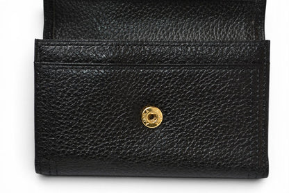 イヴ サンローラン YSL キーケース ヴィンテージ Yves Saint Laurent レザーブラック/ゴールド【中古】
