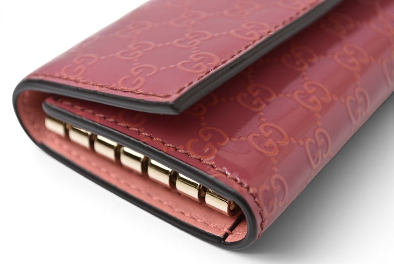 グッチ キーケース/キーホルダー GUCCI 6連 ラブリー 257217 ハートシェープ/インターロッキングG ダスティピンク レディース【中古】