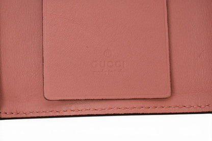グッチ キーケース/キーホルダー GUCCI 6連 ラブリー 257217 ハートシェープ/インターロッキングG ダスティピンク レディース【中古】