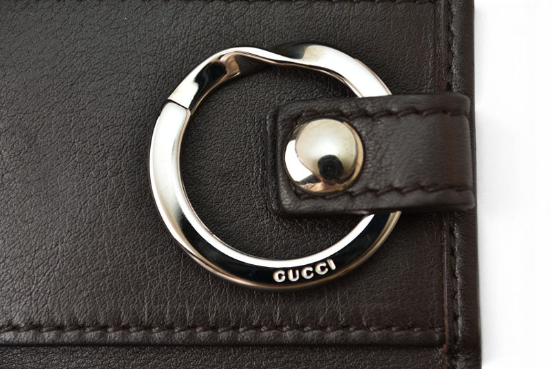 グッチ キーケース/キーホルダー GUCCI 6連 マイクログッチシマ 256443 グリーン/ブラック メンズ レディース【中古】