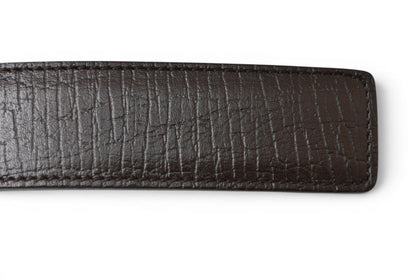 グッチ ベルト サイズ95 レザー GUCCI シェリーライン ダークブラウン グリーン/レッド 114966【中古】