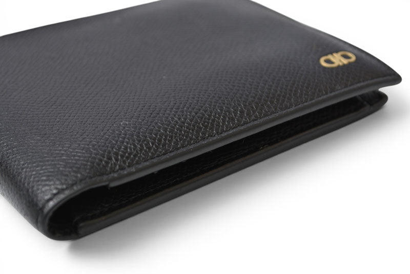 サルヴァトーレフェラガモ 財布/二つ折り メンズSalvatore Ferragamo 折財布/札入れ ブラック 661454【中古】