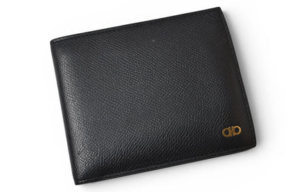 サルヴァトーレフェラガモ 財布/二つ折り メンズSalvatore Ferragamo 折財布/札入れ ブラック 661454【中古】