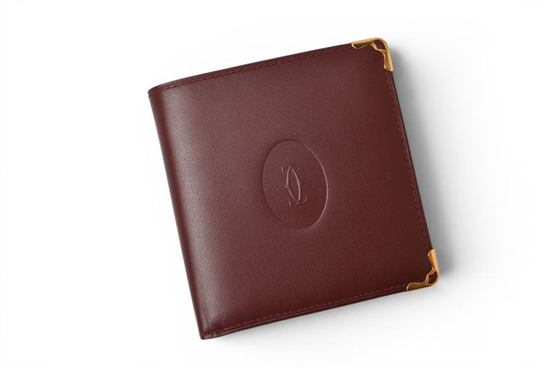カルティエ 折財布/二つ折り財布 ヴィンテージ Cartier メンズ マスト ドゥ カルティエ ボルドー 73184192【中古】