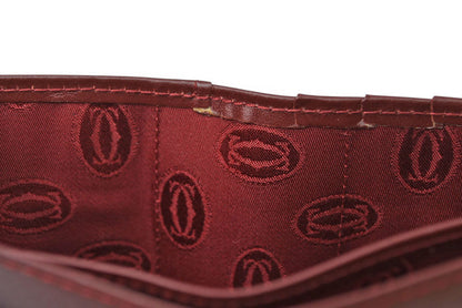 カルティエ 折財布/二つ折り財布 ヴィンテージ Cartier メンズ マスト ドゥ カルティエ ボルドー 73184192【中古】