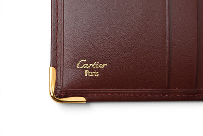 カルティエ 折財布/二つ折り財布 ヴィンテージ Cartier メンズ マスト ドゥ カルティエ ボルドー 73184192【中古】