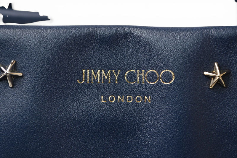 ジミーチュウ トートバッグ JIMMY CHOO バッグ ソフィア ネイビー スタースタッズ ミックス【中古】
