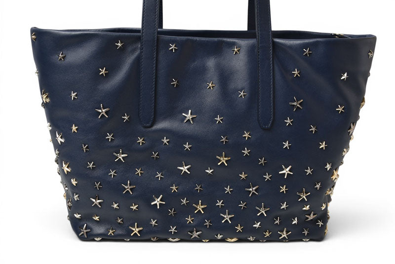 ジミーチュウ トートバッグ JIMMY CHOO バッグ ソフィア ネイビー スタースタッズ ミックス【中古】