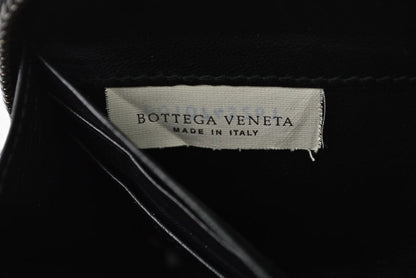 ボッテガヴェネタ 財布 BOTTEGA VENETA 長財布/ラウンドファスナー式 イントレチャート ブラック【中古】
