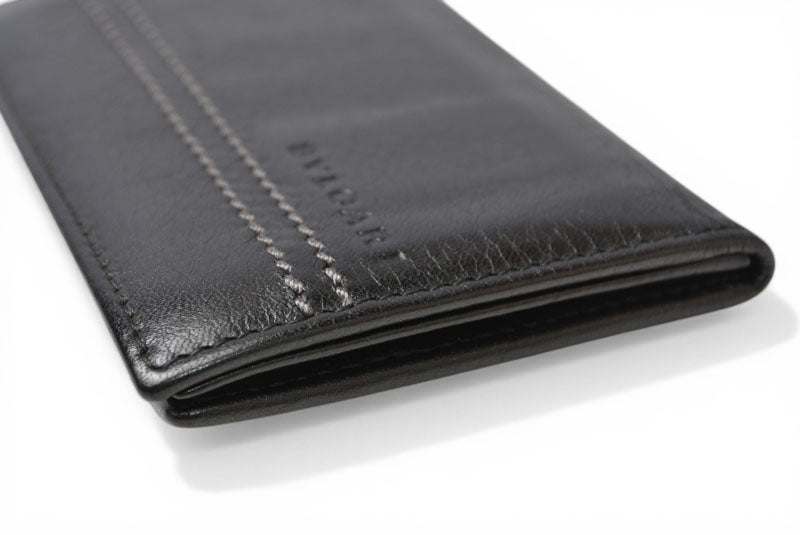ブルガリ カードケース/名刺入れ BVLGARI ビジネスカードホルダー ブラック【中古】