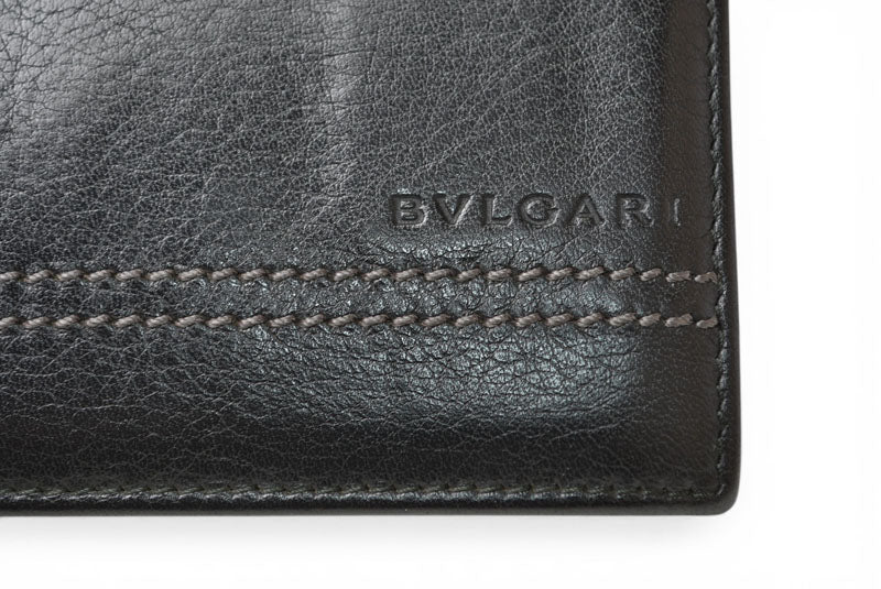 ブルガリ カードケース/名刺入れ BVLGARI ビジネスカードホルダー ブラック【中古】