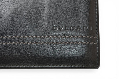 ブルガリ カードケース/名刺入れ BVLGARI ビジネスカードホルダー ブラック【中古】