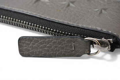 ジミーチュウ コインケース/カードホルダー JIMMY CHOO フラグメントケース ブルー グレー ブラック CASEY【中古】