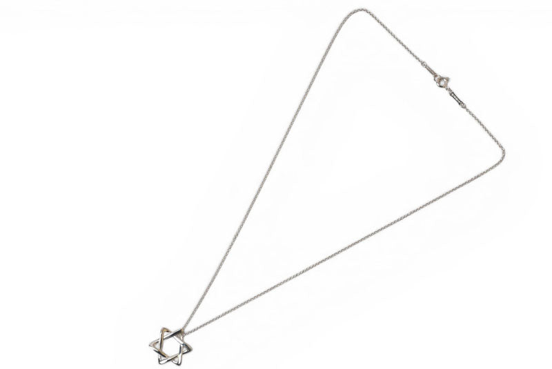ティファニー ネックレス/ペンダント シルバー TIFFANY&Co. エルサ・ペレッティ スターオブダビデ シルバー925【中古】