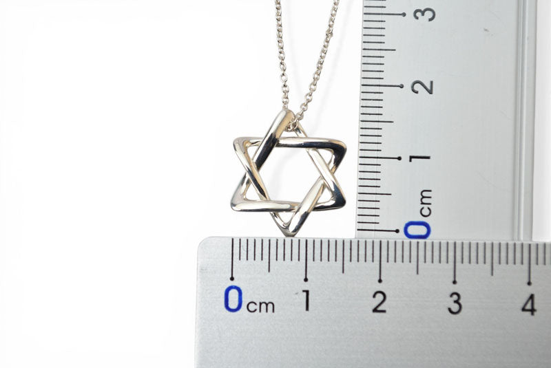 ティファニー ネックレス/ペンダント シルバー TIFFANY&Co. エルサ・ペレッティ スターオブダビデ シルバー925【中古】