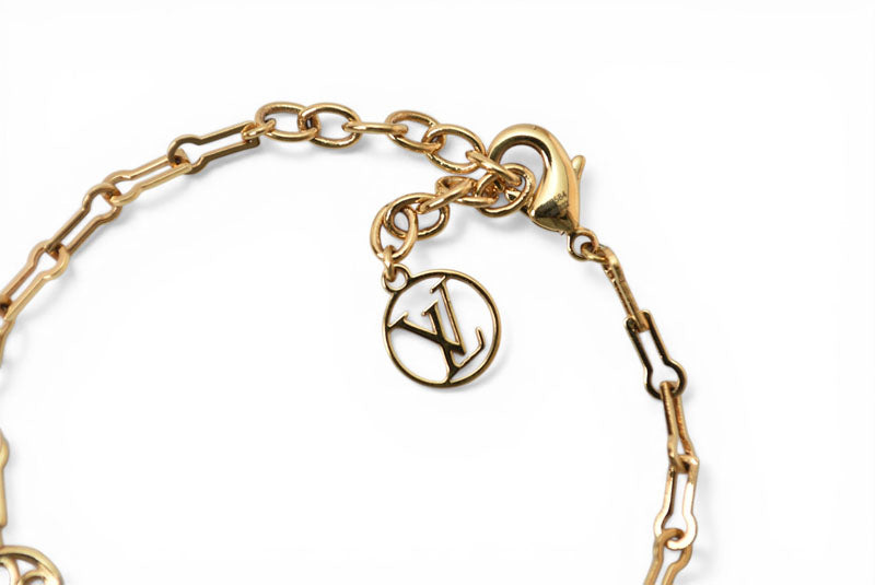 ルイヴィトン バングル/ブレスレット LOUIS VUITTON モノグラム M69584 ブラスレ フォーエバーヤング OB3232 ゴールド【中古】