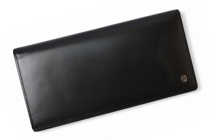 カルティエ 財布 メンズ Cartier 長財布/札入れ レザー パシャ ブラック/シルバー ブラック シルバー L3000439【中古】