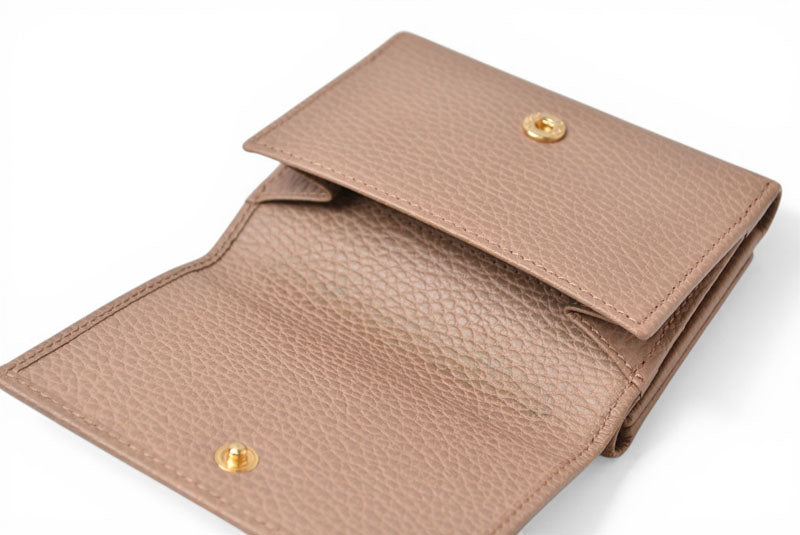 グッチ ミニ財布/三つ折り GUCCI 折財布 474746 PETITE MARMONT/プチマーモント ピンクベージュ【中古】
