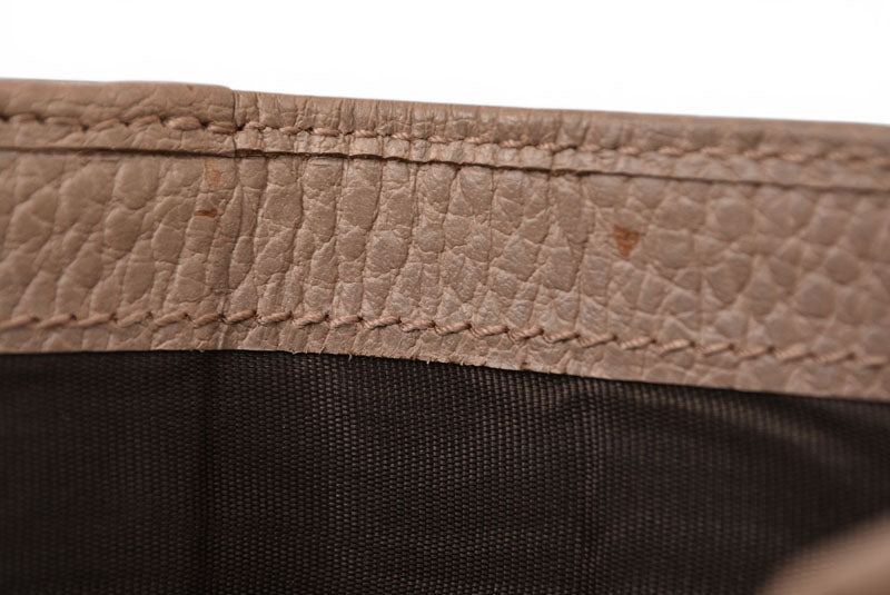 グッチ ミニ財布/三つ折り GUCCI 折財布 474746 PETITE MARMONT/プチマーモント ピンクベージュ【中古】