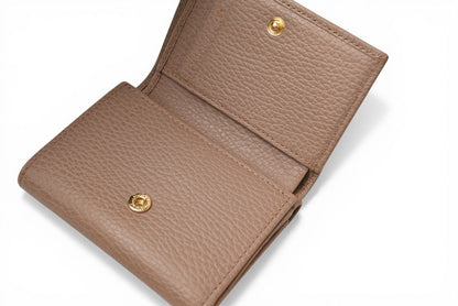 グッチ ミニ財布/三つ折り GUCCI 折財布 474746 PETITE MARMONT/プチマーモント ピンクベージュ【中古】