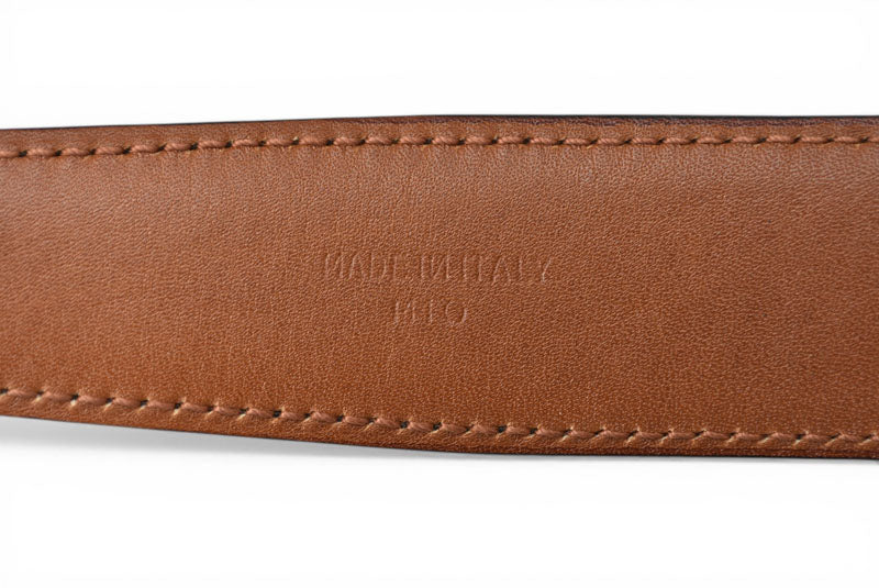 セリーヌ ベルト リバーシブル フリーサイズ レザー CELINE ブラック/ブラウン メンズ【中古】
