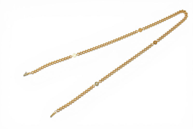 【希少・極美品】ティファニー バッグ用チェーン 単品 TIFFANY & Co. ロゴ刻印 斜め掛け/クロスボディ可能 ショルダーストラップ ゴールド 【中古】