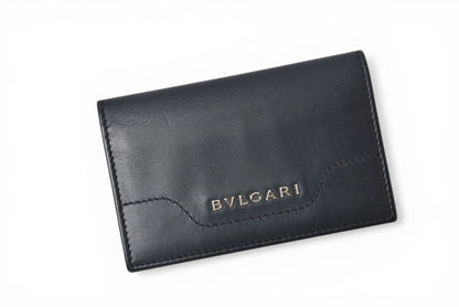 ブルガリ カードケース/名刺入れ BVLGARI ビジネスカードホルダー ブラック【中古】