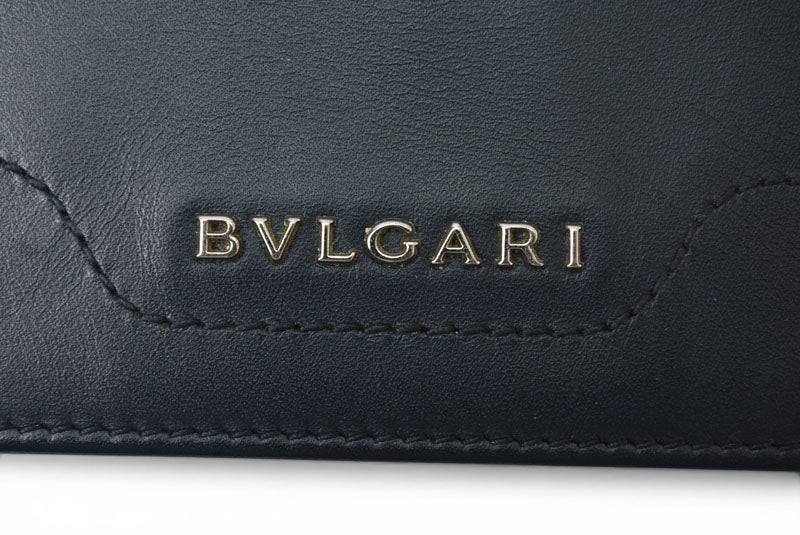 ブルガリ カードケース/名刺入れ BVLGARI ビジネスカードホルダー ブラック【中古】