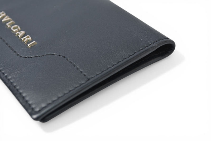 ブルガリ カードケース/名刺入れ BVLGARI ビジネスカードホルダー ブラック【中古】