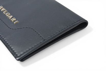 ブルガリ カードケース/名刺入れ BVLGARI ビジネスカードホルダー ブラック【中古】