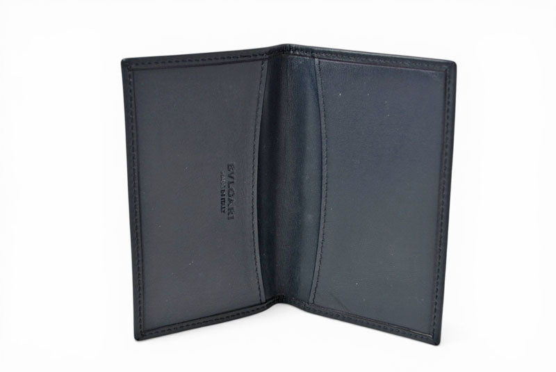 ブルガリ カードケース/名刺入れ BVLGARI ビジネスカードホルダー ブラック【中古】