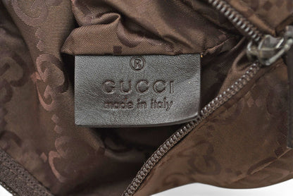 グッチ ショッピングバッグ GUCCI GGナイロン テディベア 収納ポーチ付き 223669 マイバッグ GUCCI ナイロン GG柄/ブラウン 223669【中古】